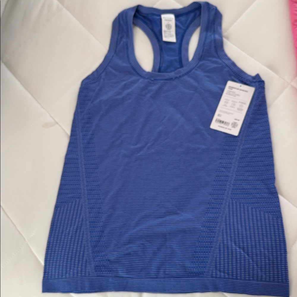 Athleta Blue Momentum Seamless Tank